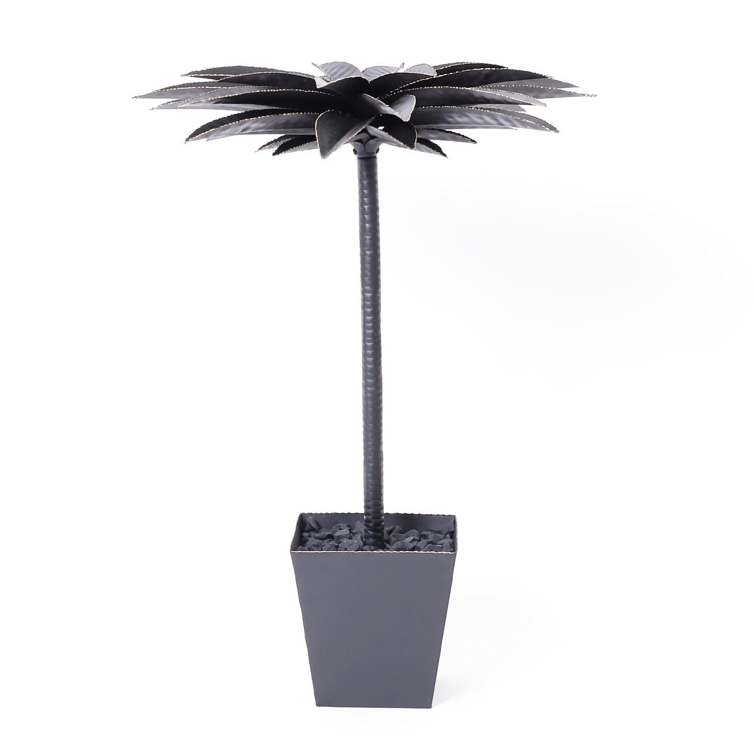 metal palm trees for outside