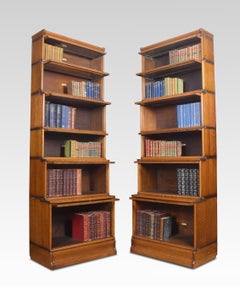 Pair of Oak Globe Wernicke Six Section Bookcases