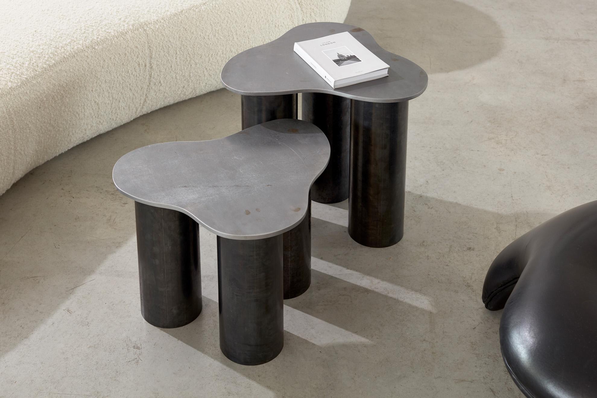 British Set of two 001 'Tall and short' Side Tables by Archive for Space, UK 2020 For Sale