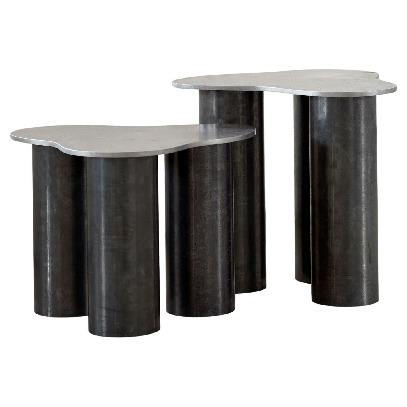 Set of two 001 'Tall and short' Side Tables by Archive for Space, UK 2020 For Sale