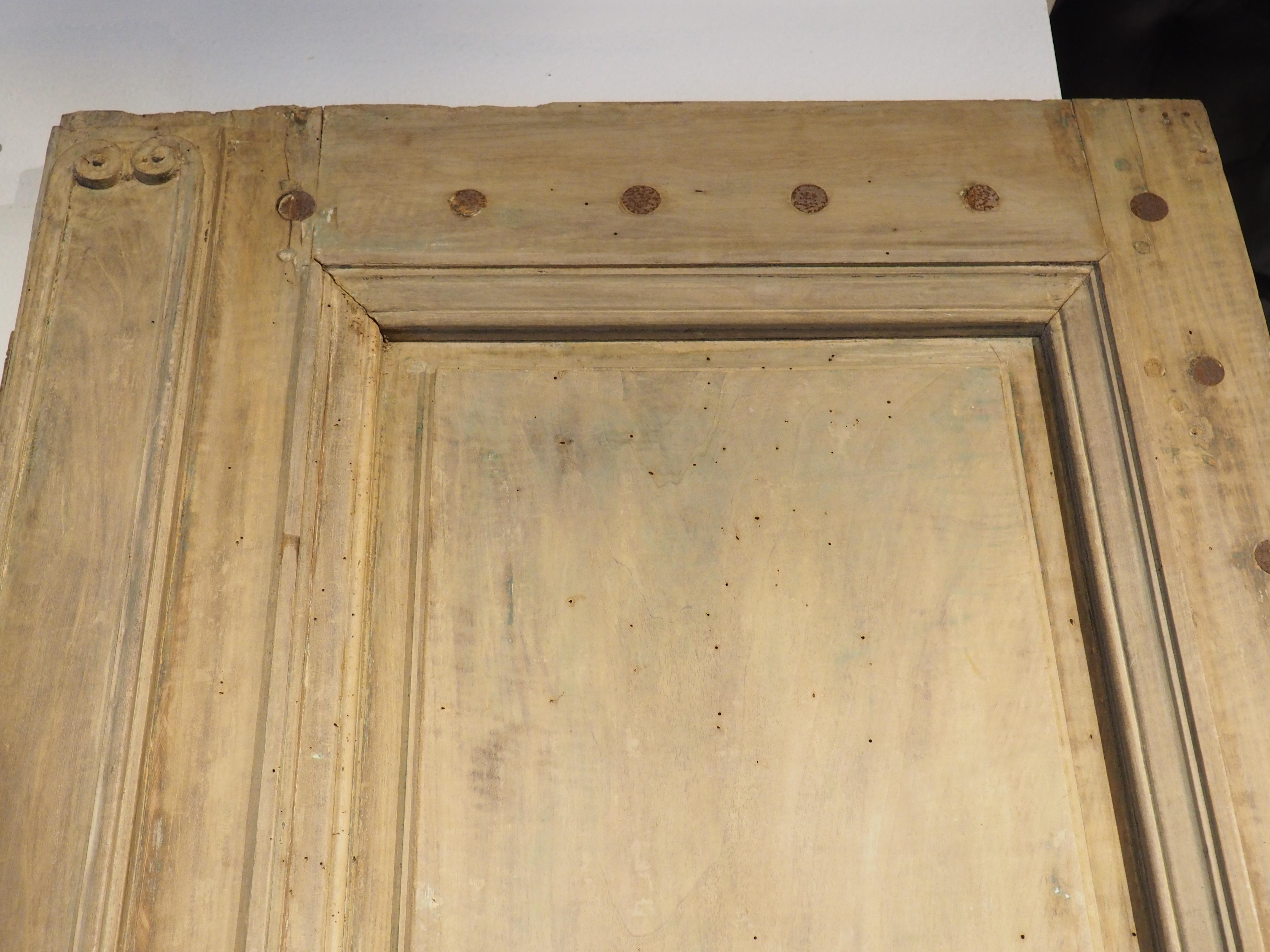 18th Century and Earlier Pair of 111-Inch-Tall 17th Century Walnut Entry Doors from Provence, France