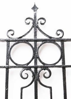 Pair of Antique Wrought Iron Driveway Gates