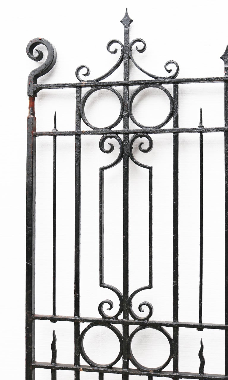 Pair of Antique Wrought Iron Driveway Gates at 1stDibs