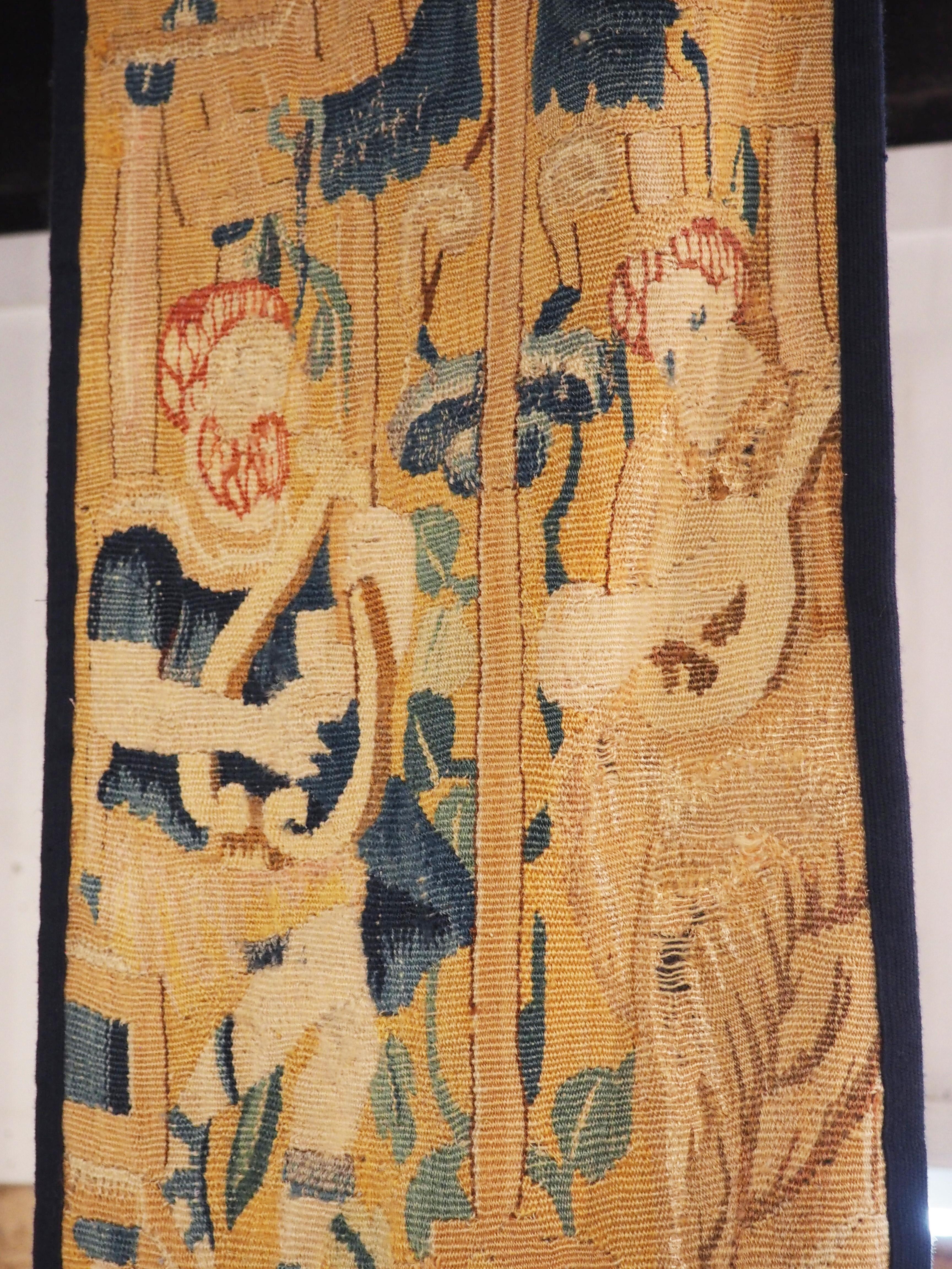 Pareja de antiguos bordes de tapiz de Flandes, hacia 1580 en venta 9