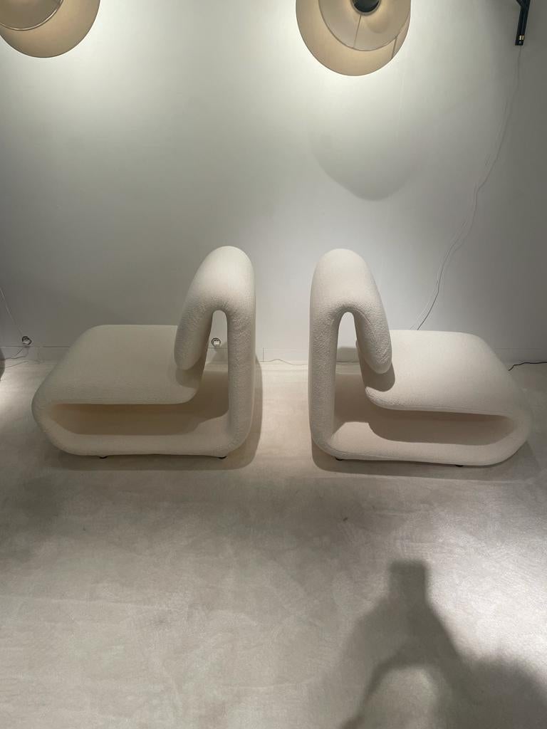 Paire de chaises basses de la série 1500 d'Etienne Henri Martin 7