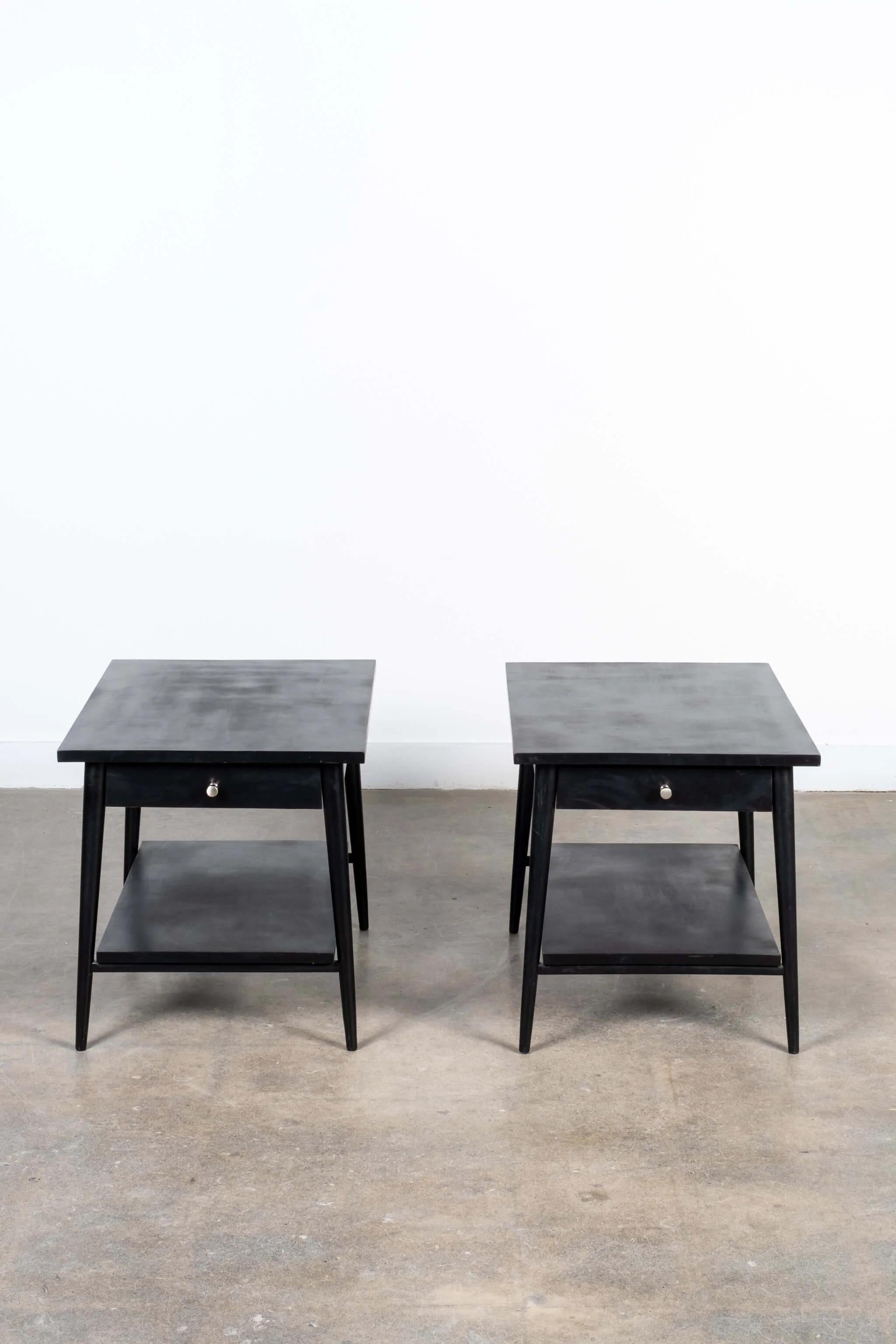 Mid-Century Modern Pair of #1587 Side Tables by Paul McCobb, 1960s For Sale