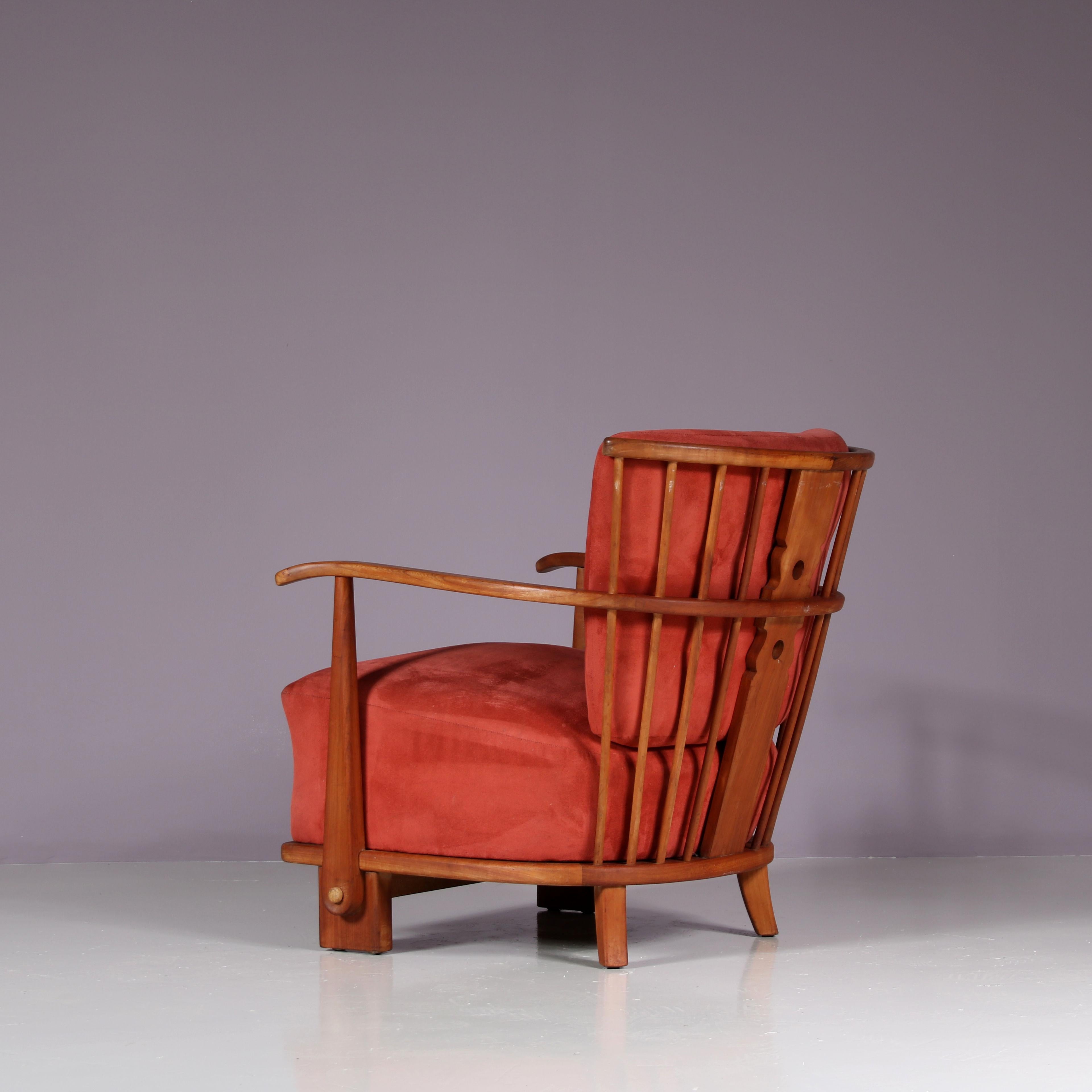 Pair of “1590” Easy Chairs by Fritz Hansen, Denmark 1940 13
