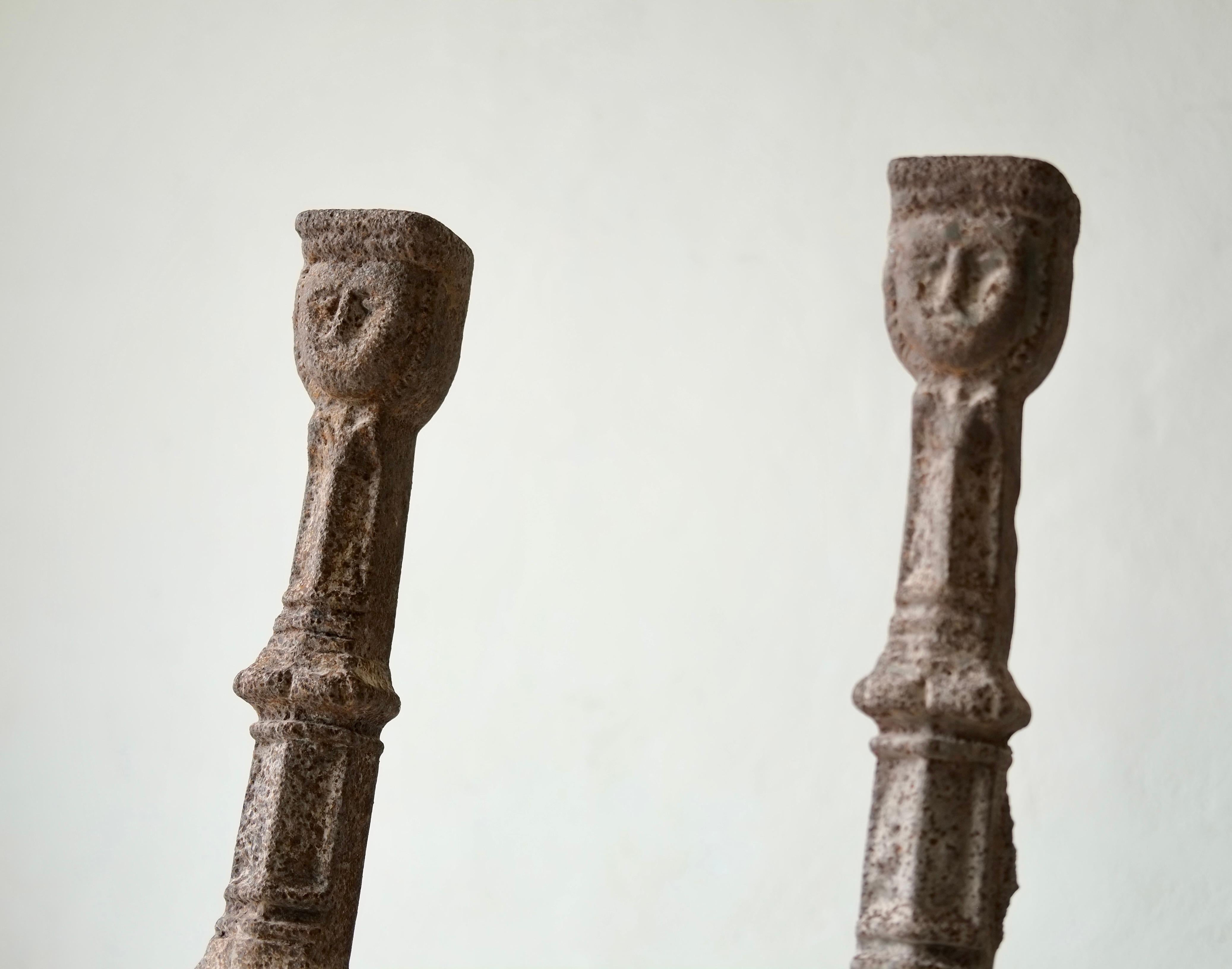 Pair Of 15th Century French Gothic Andirons For Sale 1