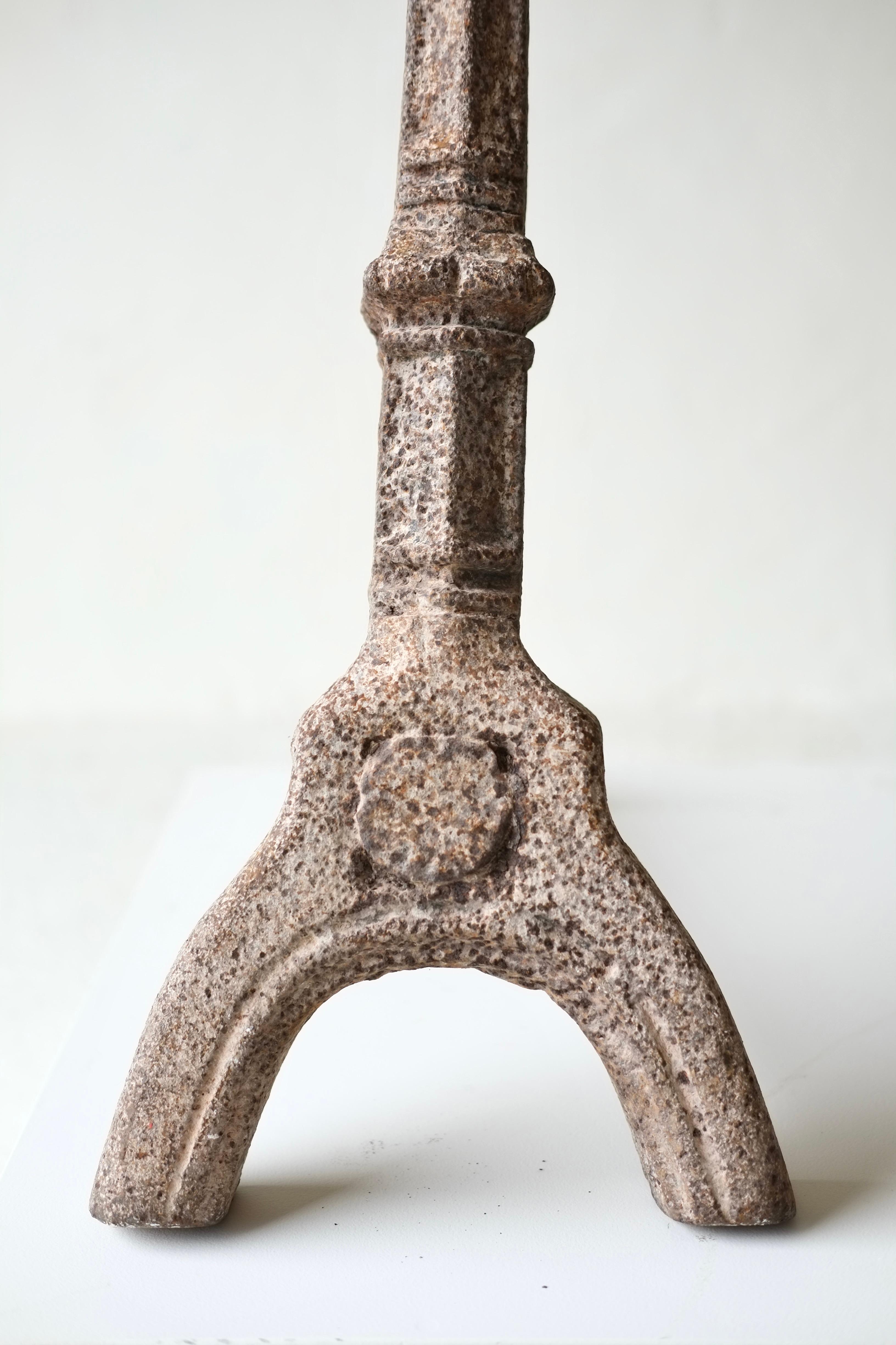 Pair Of 15th Century French Gothic Andirons For Sale 4