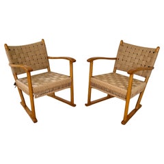 Pair of 1641 Armchairs by Fritz Hansen 'Possibly Designed by Frits Schlegel'