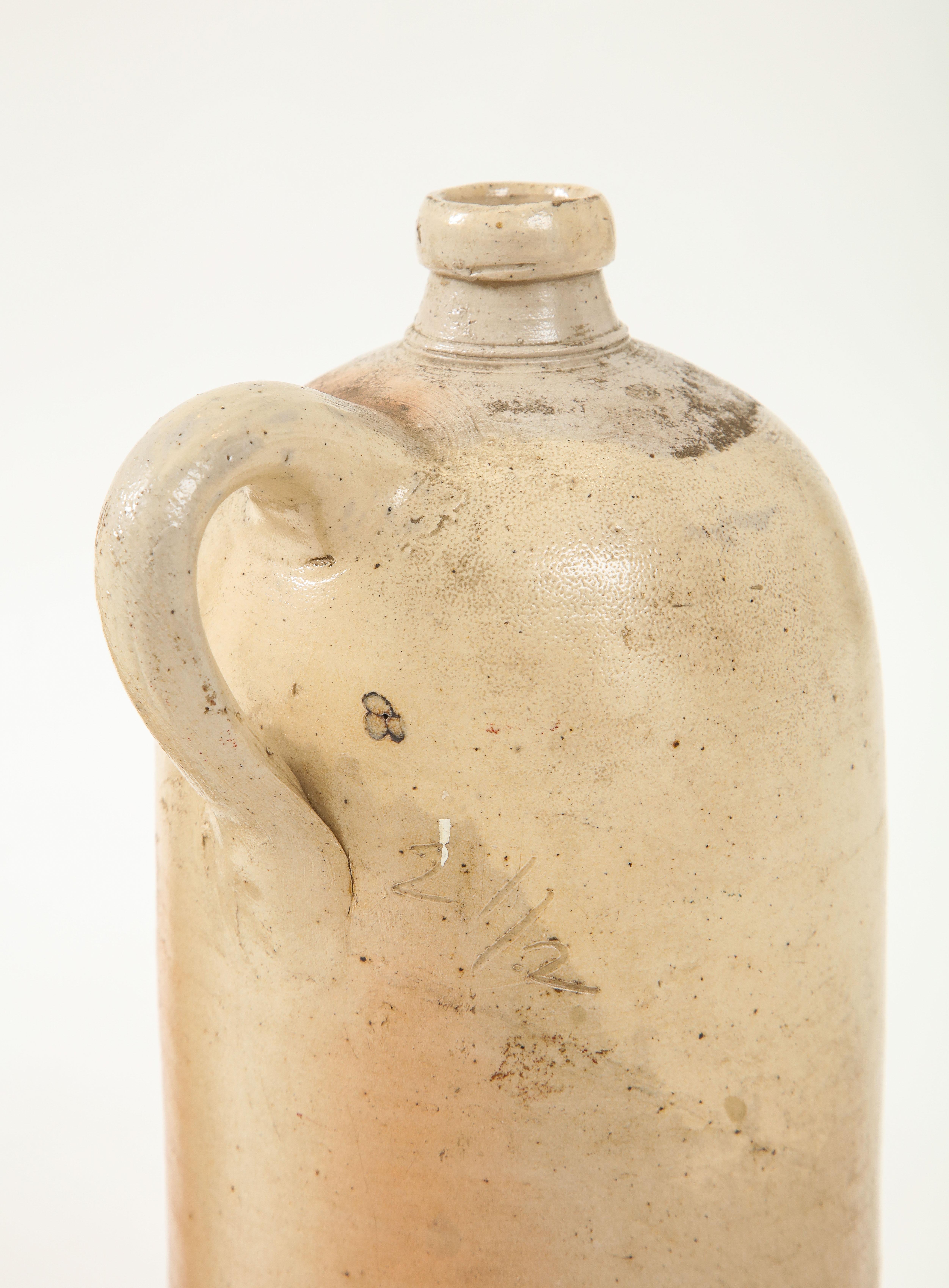 Country Pair of 16th & 17th Century German Salt Glazed Stoneware Beer Casks