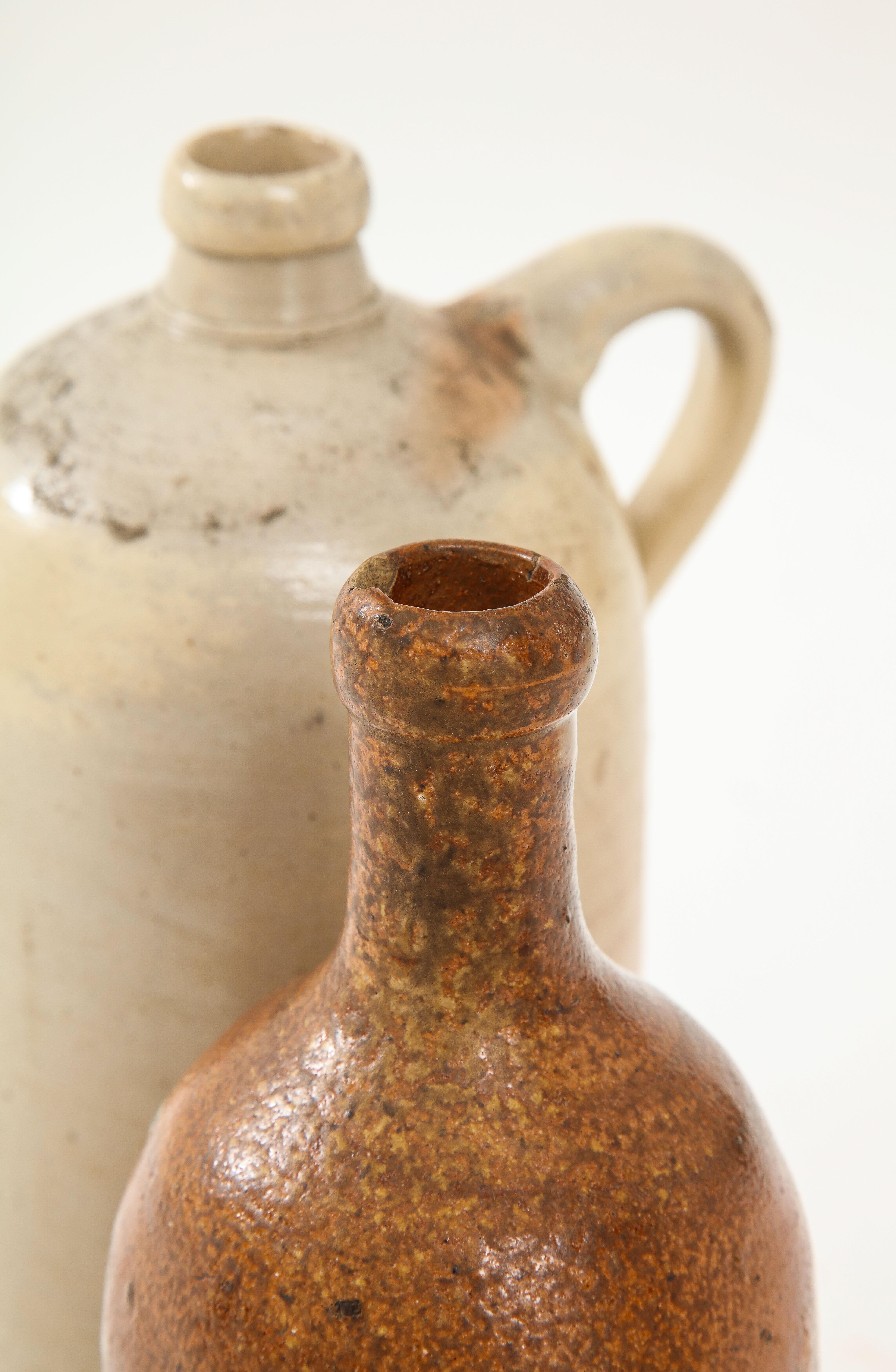 Pair of 16th & 17th Century German Salt Glazed Stoneware Beer Casks 1