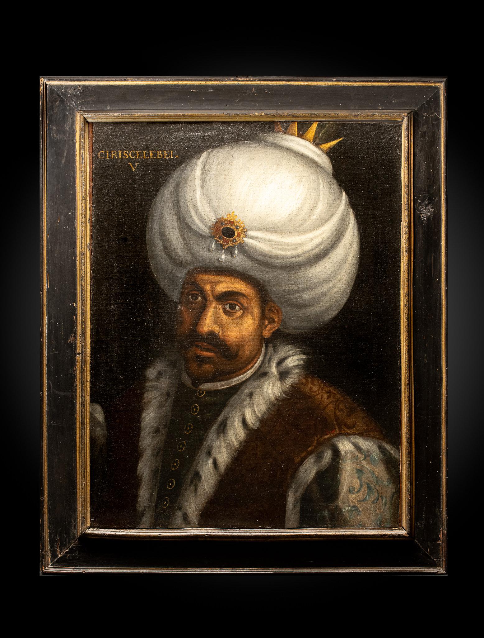 Hand-Painted Pair of 16th C Portraits of Turkish Ottoman Sultans, follower of Paolo Veronese. For Sale