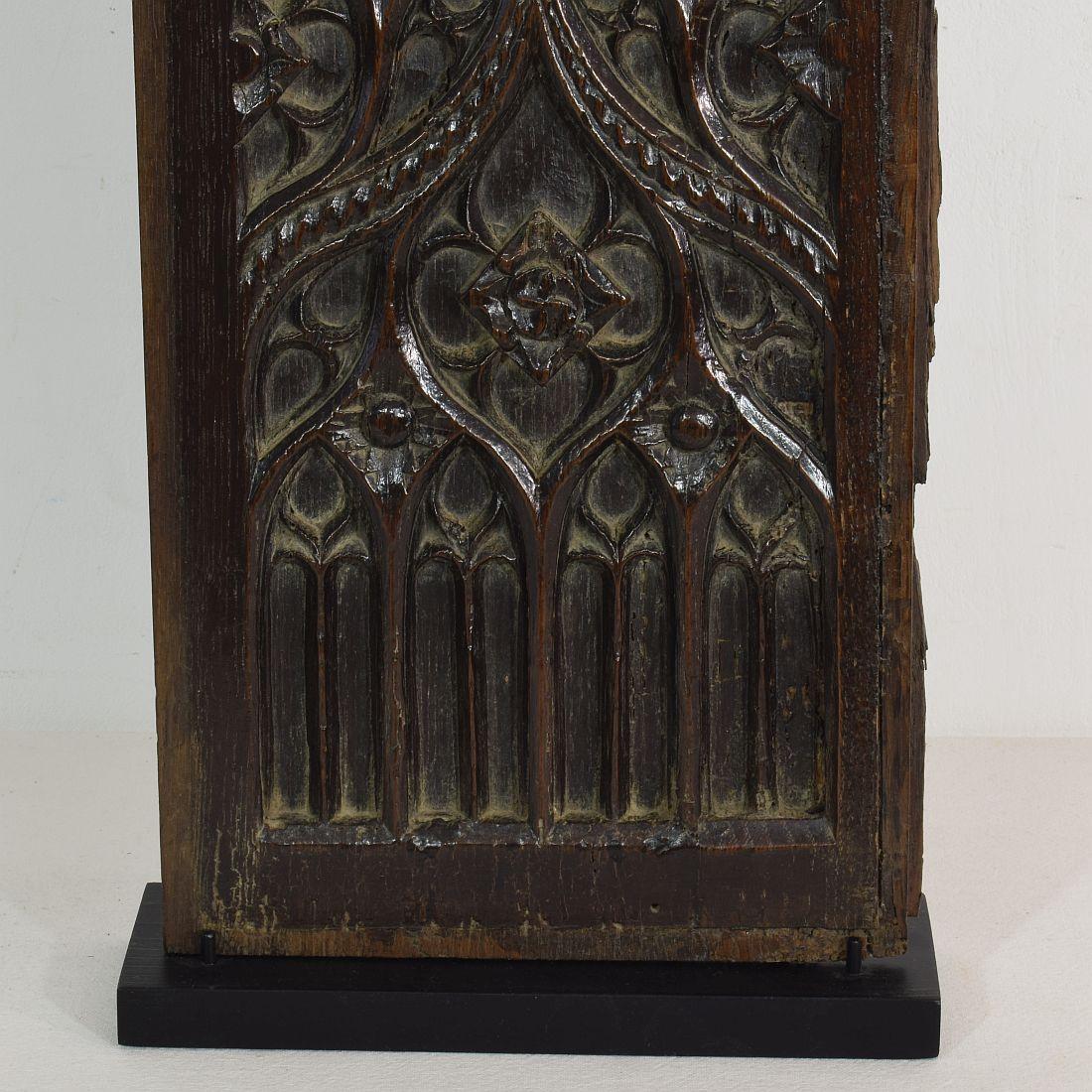 Pair of 16th Century French Gothic Oak Panels 7