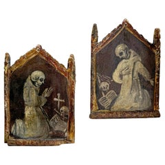 Coppia di Memento Mori italiani del XVI secolo