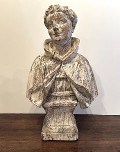 Pair of 16th Century Italian Wooden Busts