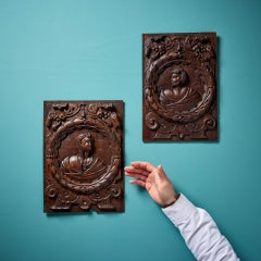 Pair of 16th Century Renaissance Style Oak Wall Panels