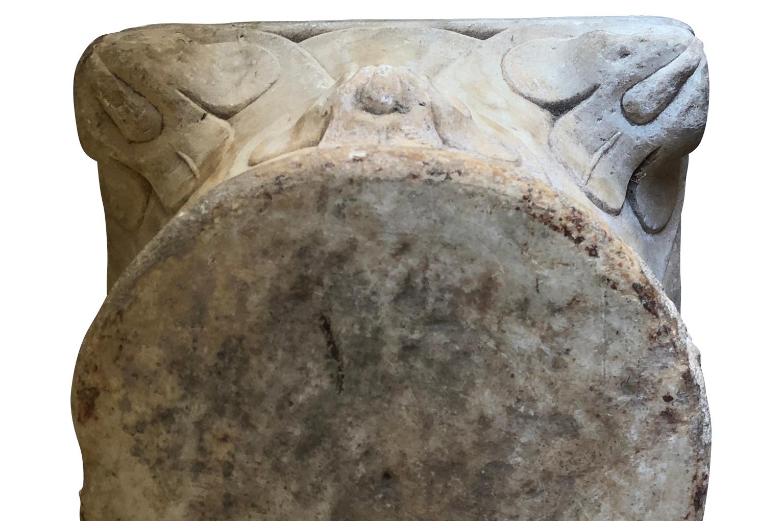 Pair of 16th Century Stone Capitals For Sale 4