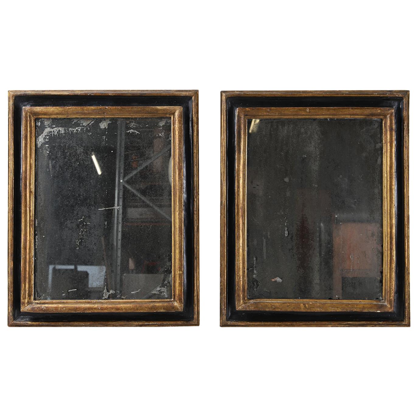 Pair of 1790s Spanish Giltwood Mirrors 