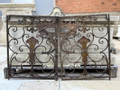 Pair of 17th/18th Century Forged Iron Low Gates from Haute-Savoie, France