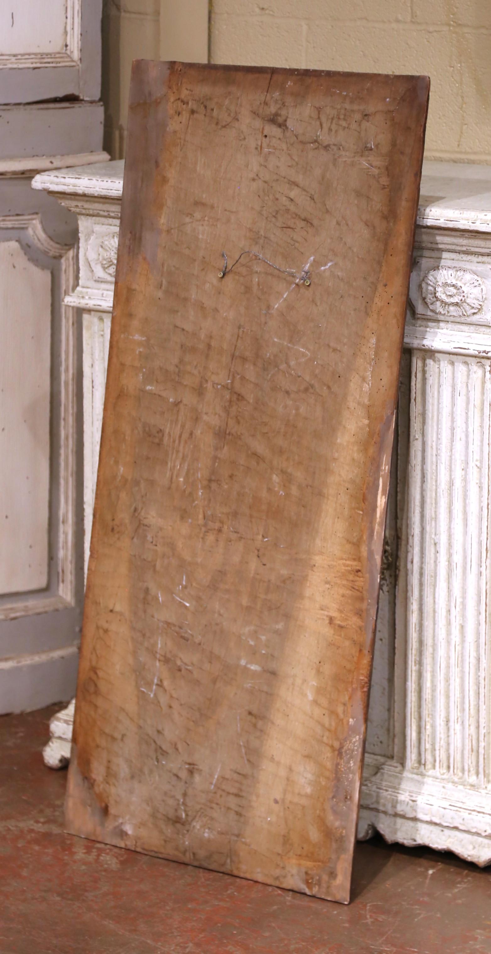 Paar französische Nussbaumtafeln aus dem 17. Jahrhundert, die den Heiligen Paul und die Heilige Teresa von Ávila darstellen im Angebot 10