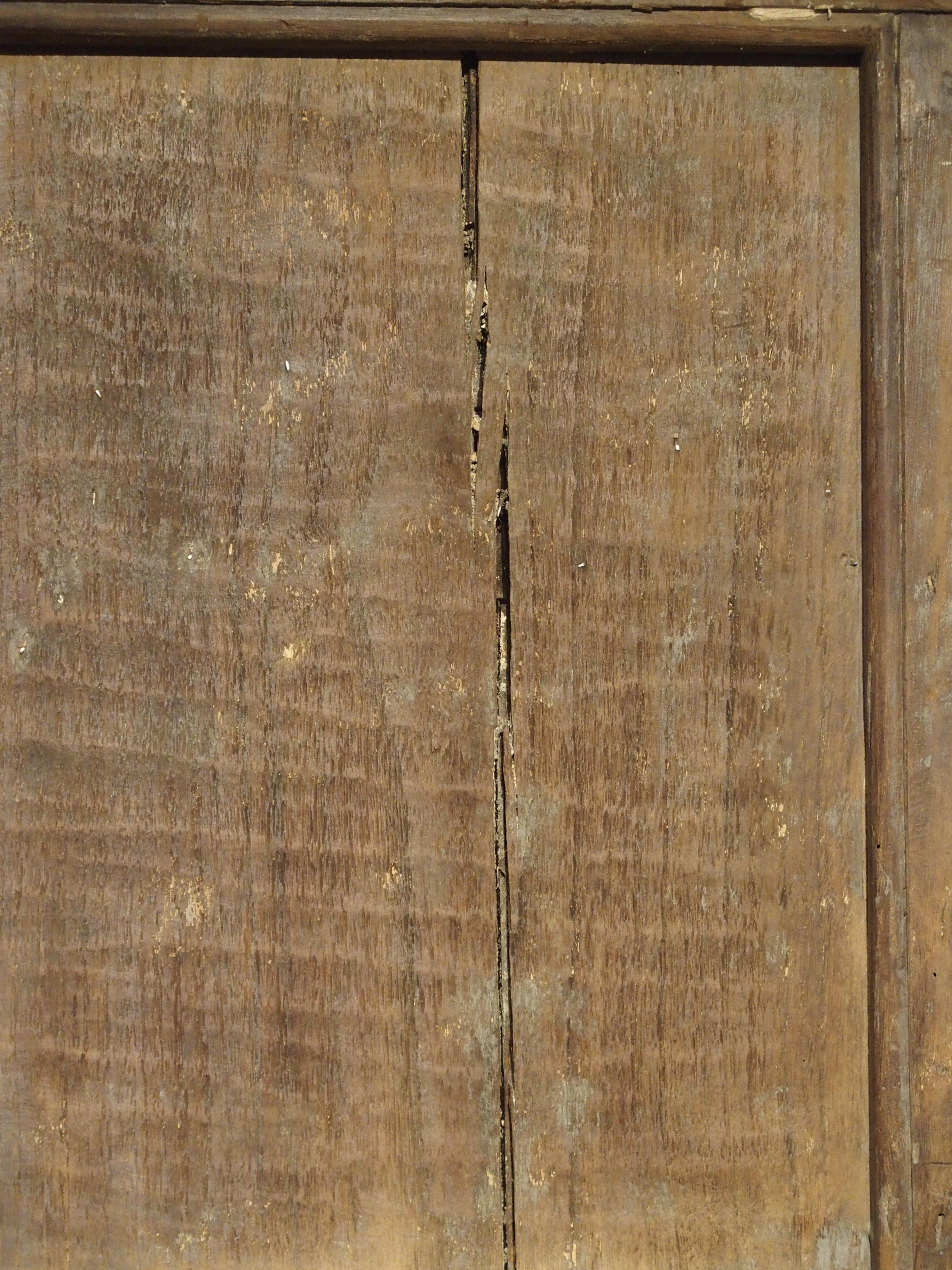 Pair of 17th Century Chestnut Wood Doors from Umbria, Italy 3