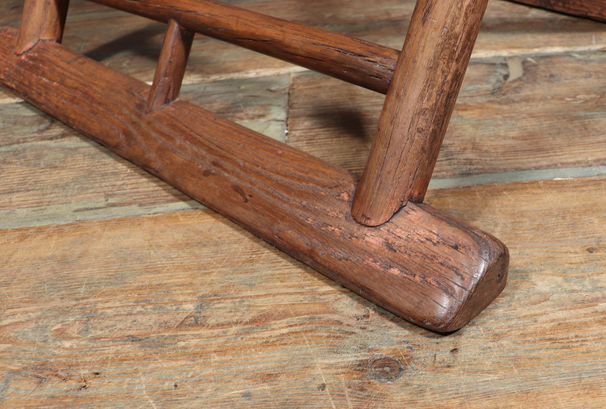 Chinese Export Pair of 17th Century Chinese Folding Traveling Chairs