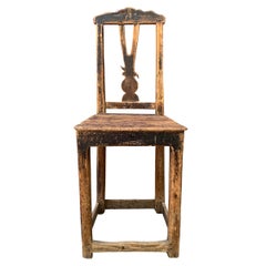 Pair of 17th Century Danish Baroque Side Chairs