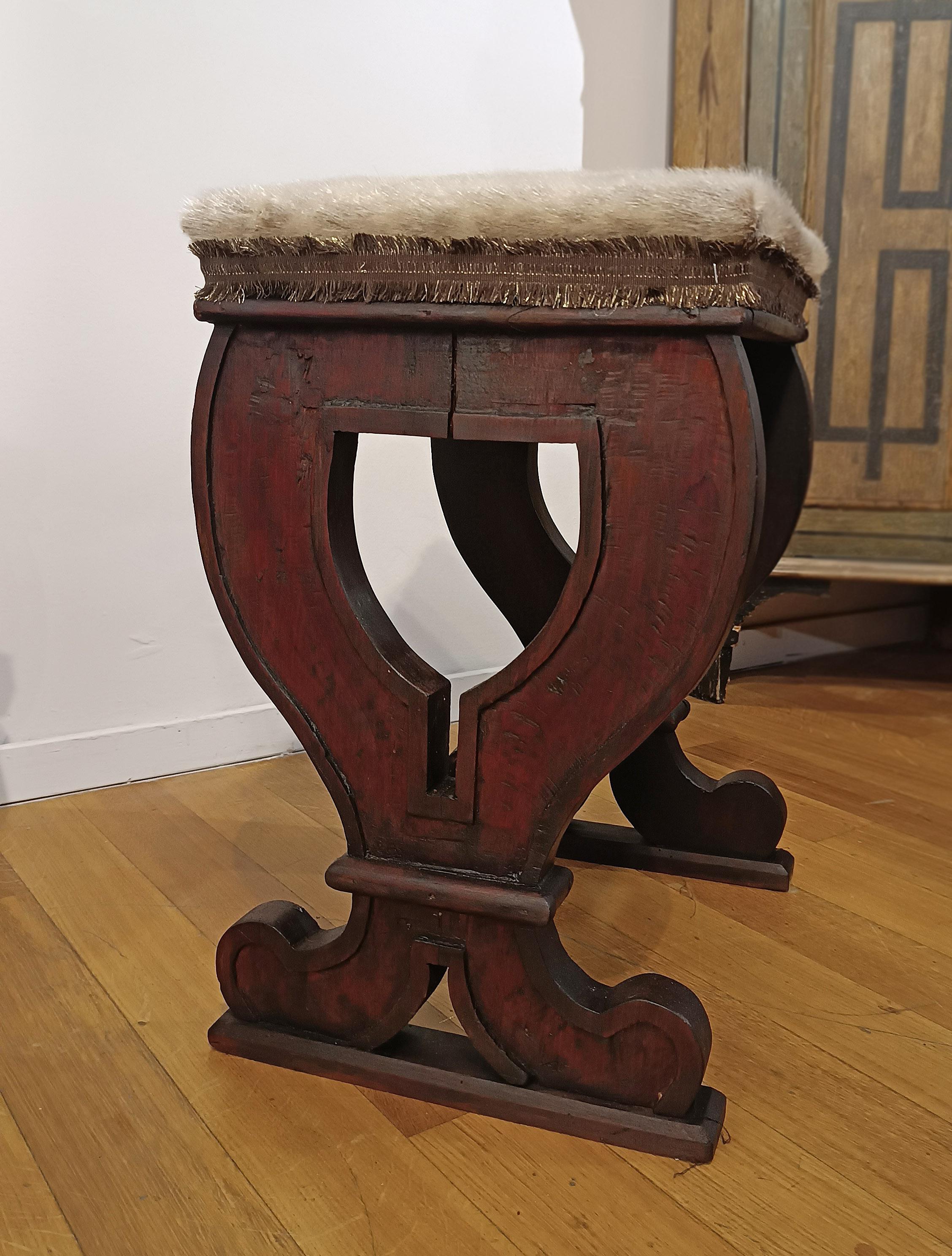 18th Century and Earlier PAIR OF 17th CENTURY FALDSTOOLS STOOLS in vendita