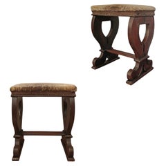 PAIR OF 17th CENTURY FALDSTOOLS STOOLS
