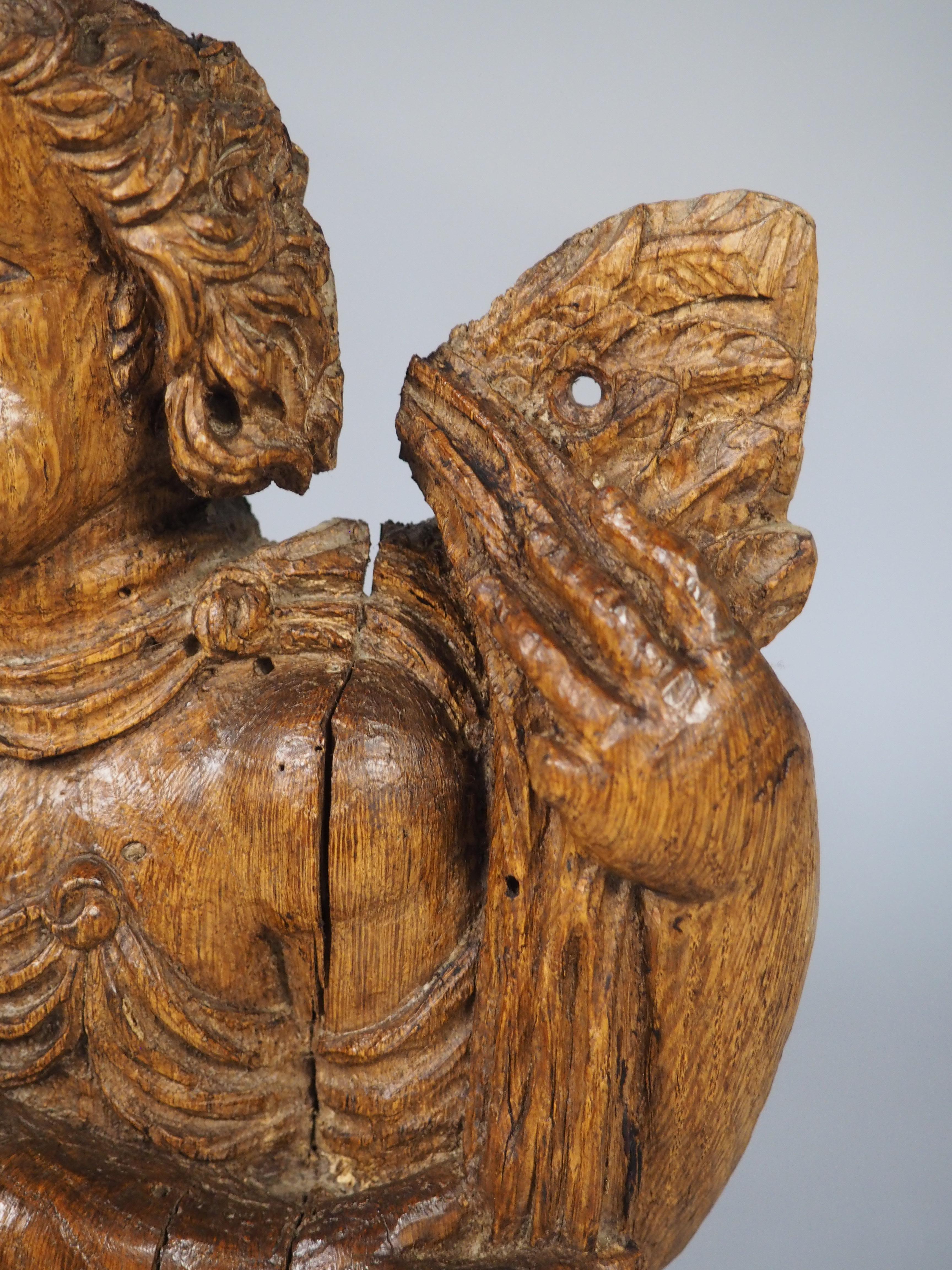 Coppia di sculture di putti fiamminghi del XVII secolo su supporti in ferro contemporanei in vendita 5