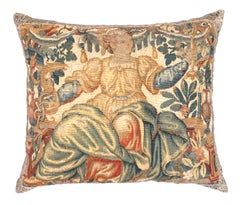 Pair of 17th Century Flemish Tapestry Pillows