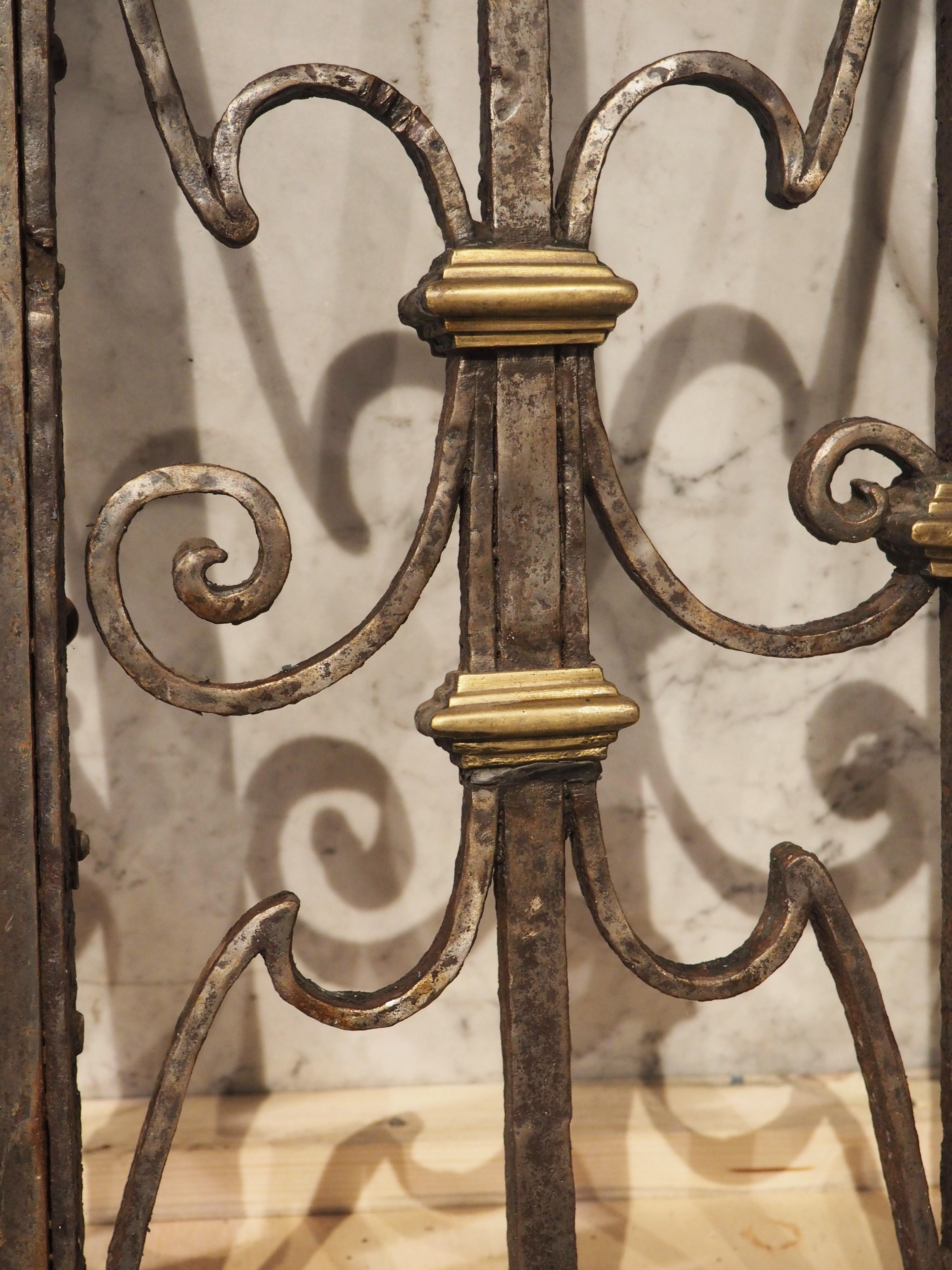 Pair of 17th Century Forged Iron and Bronze Gates from the French Basque Country 4