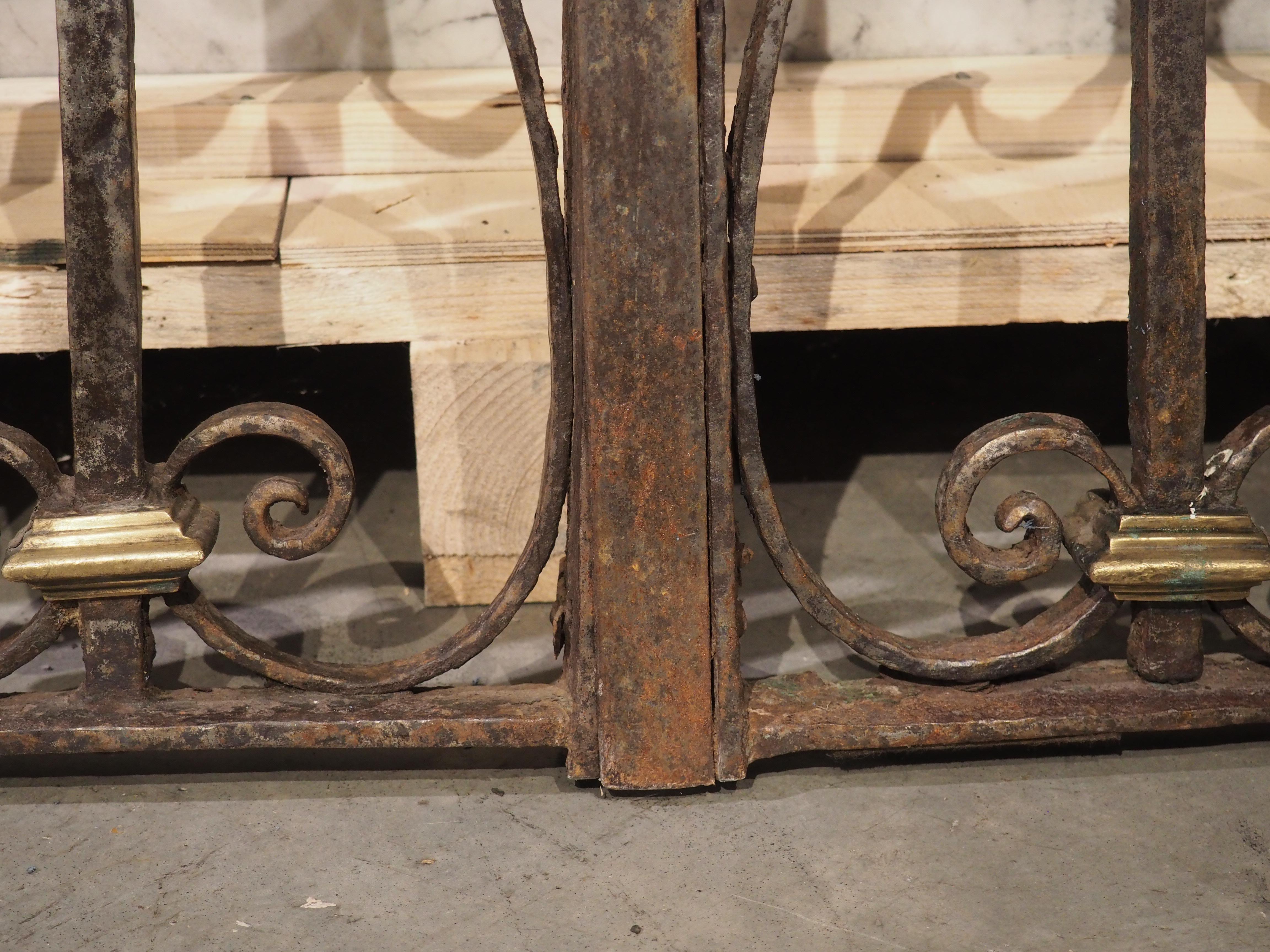 Pair of 17th Century Forged Iron and Bronze Gates from the French Basque Country 5