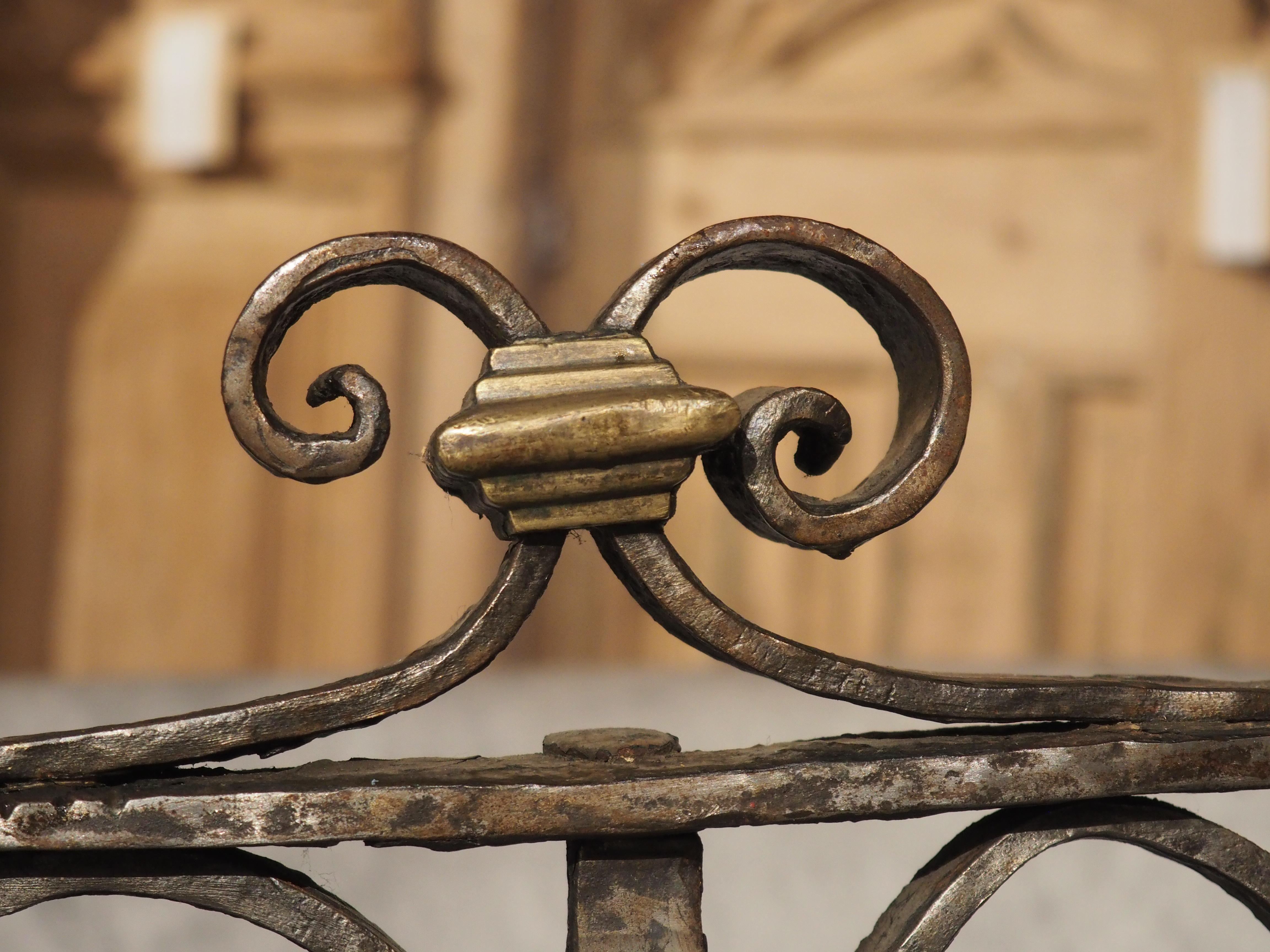 Pair of 17th Century Forged Iron and Bronze Gates from the French Basque Country 6