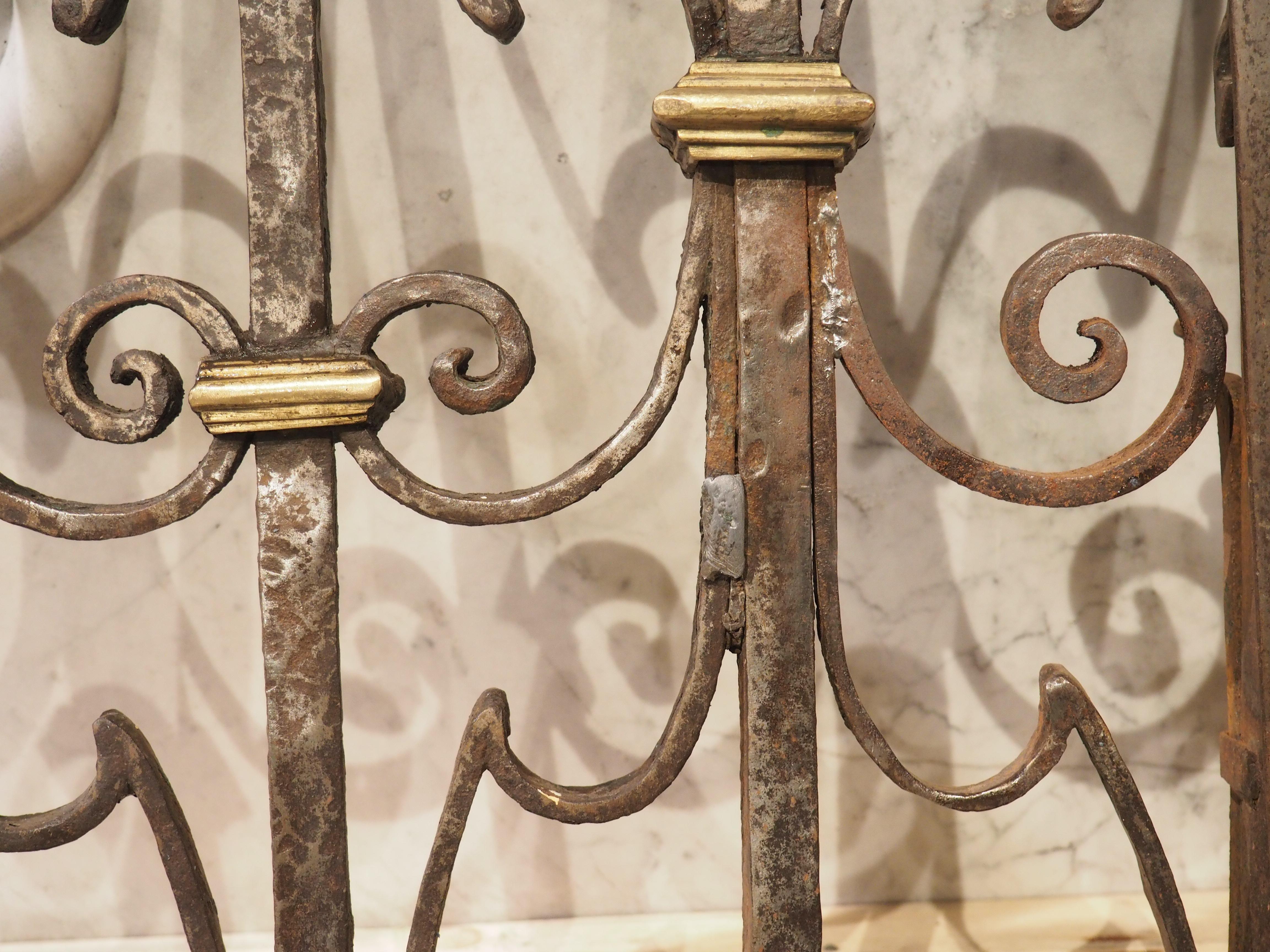 Pair of 17th Century Forged Iron and Bronze Gates from the French Basque Country 1