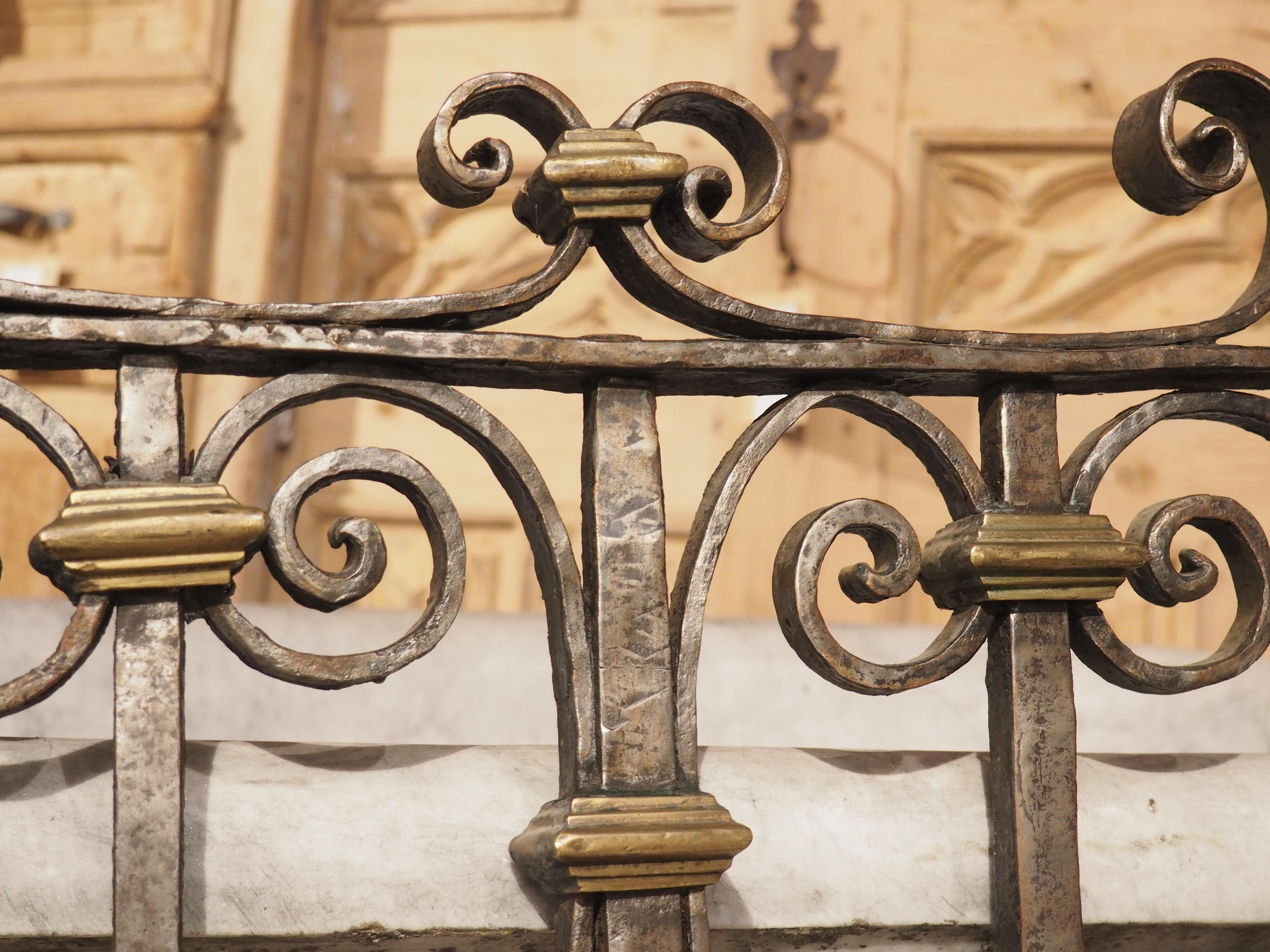 Pair of 17th Century Forged Iron and Bronze Gates from the French Basque Country 2