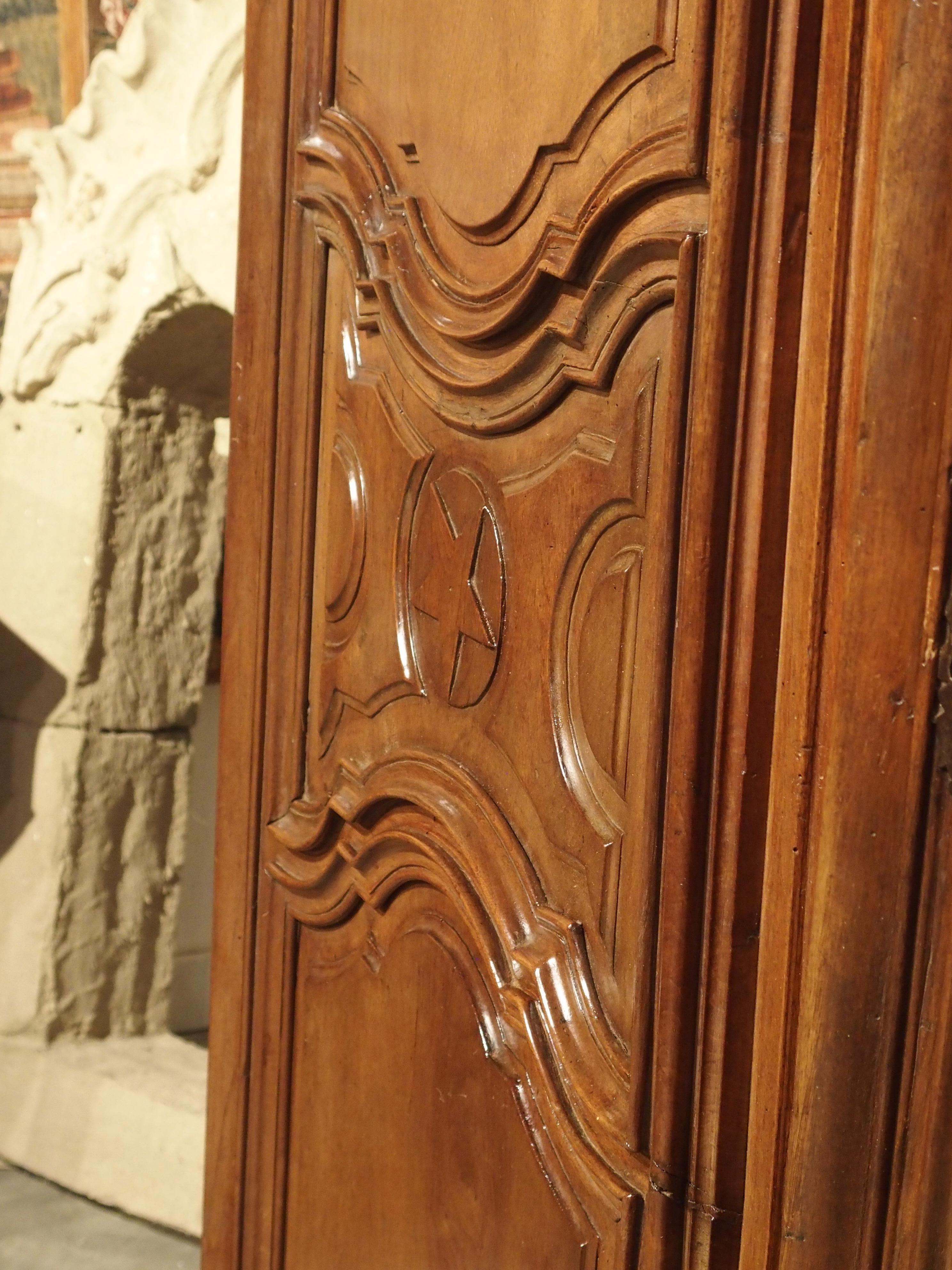 Pair of 17th Century French Walnut Wood Armoire Doors 4