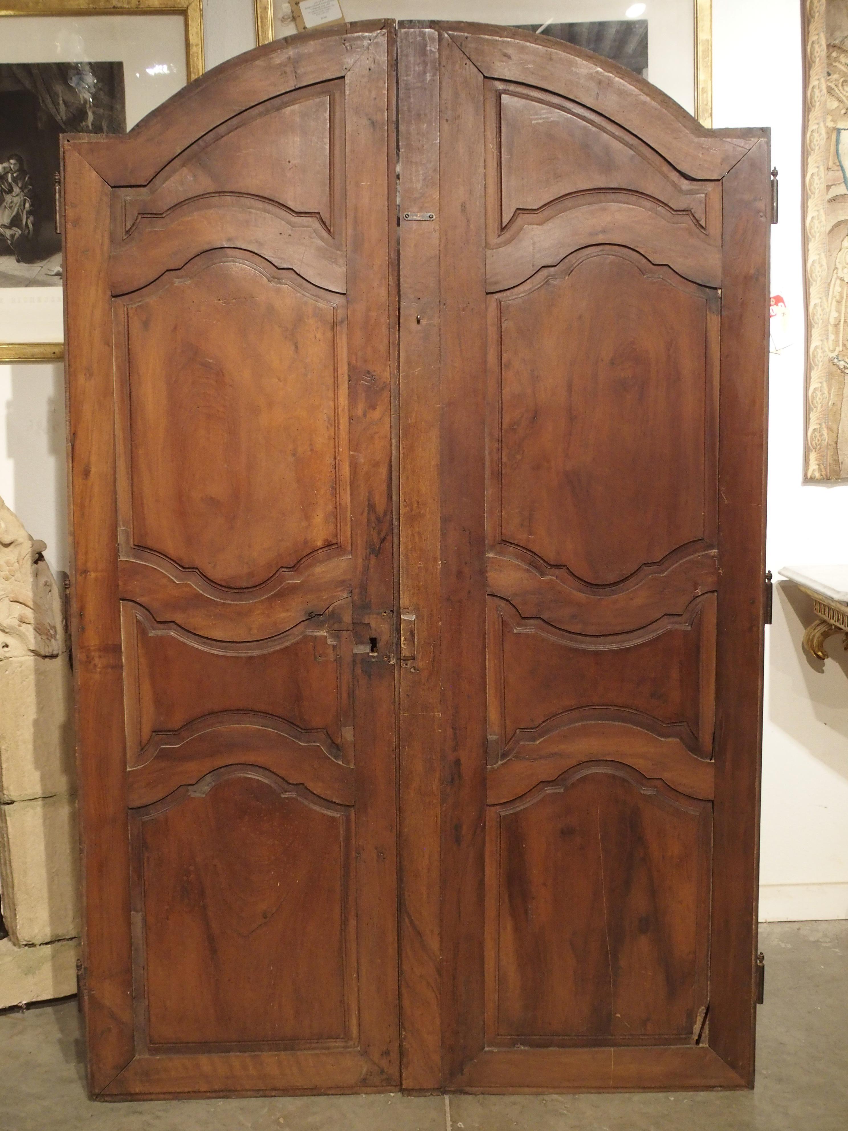 Pair of 17th Century French Walnut Wood Armoire Doors 8