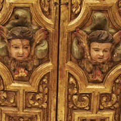 Pair of 17th Century Interior Baroque Shutters