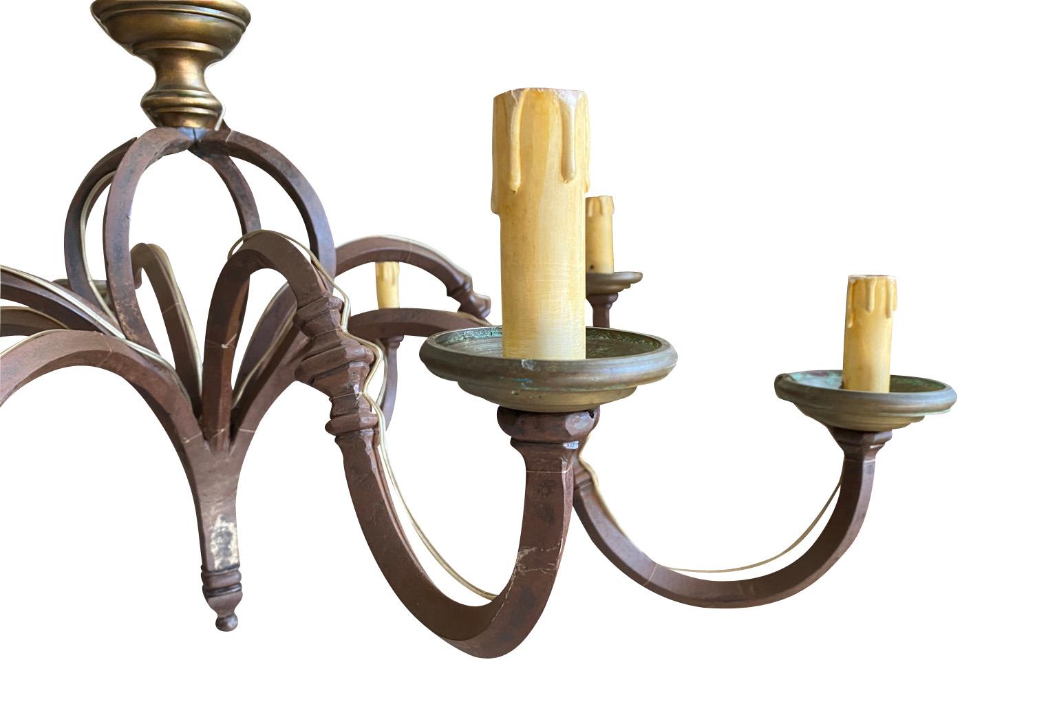 Pair Of 17th Century Italian Chandeliers For Sale 6