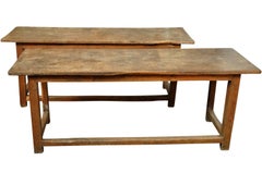 Pair of 17th Century Italian Chestnut Consoles