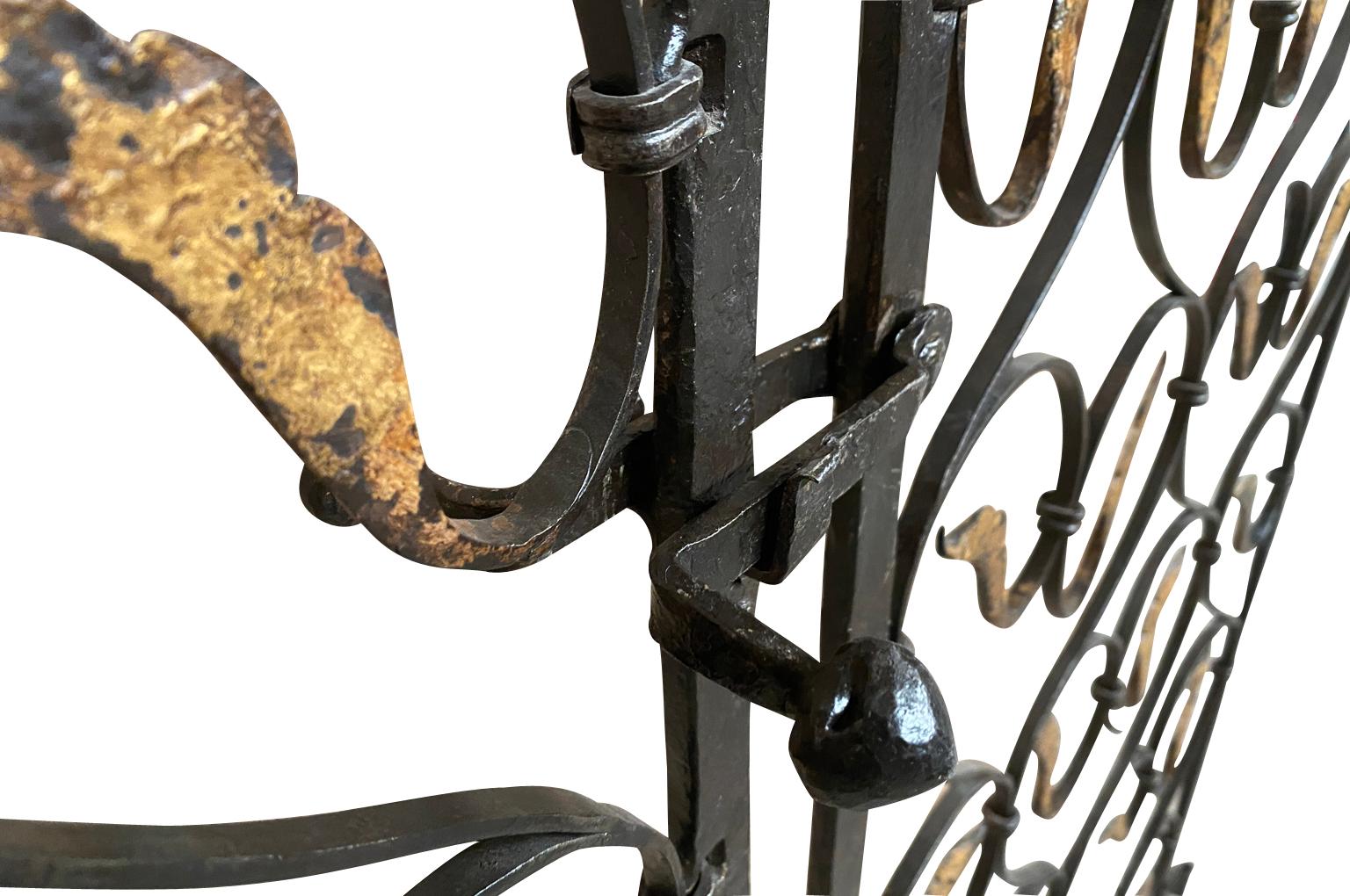 Pair Of 17th Century Italian Iron Gates In Good Condition For Sale In Atlanta, GA