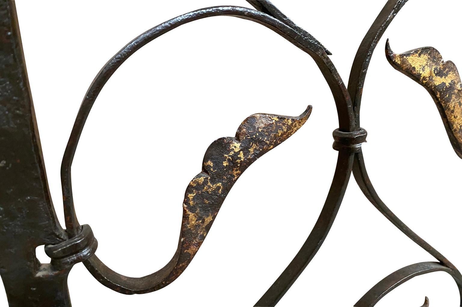 Pair Of 17th Century Italian Iron Gates For Sale 2