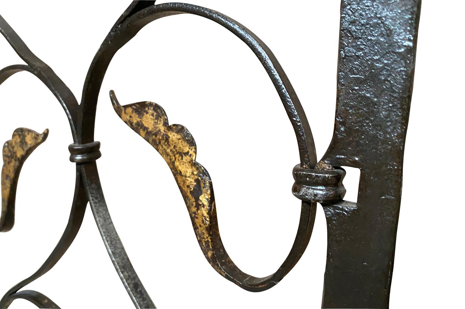 Pair Of 17th Century Italian Iron Gates For Sale 3