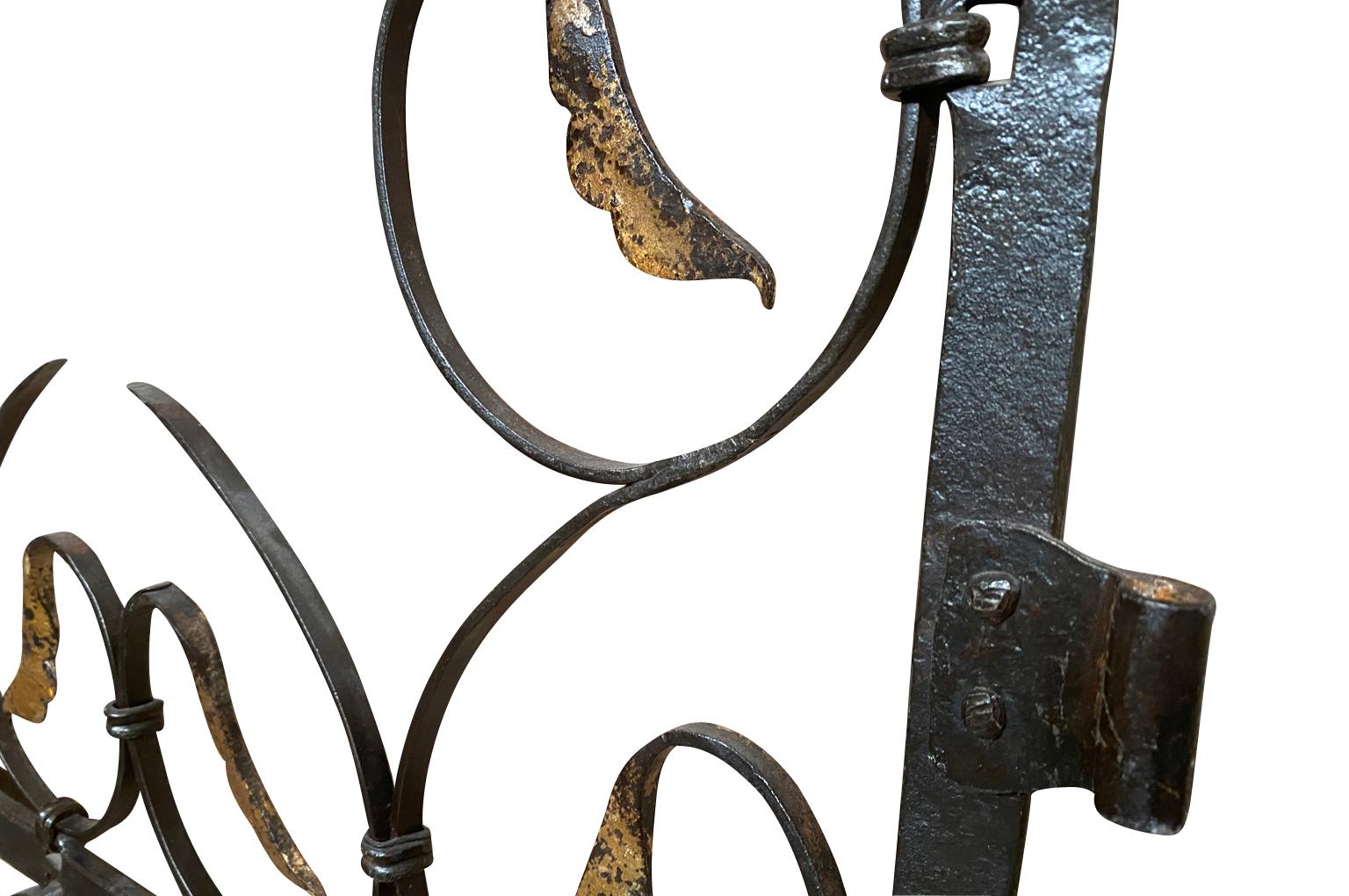 Pair Of 17th Century Italian Iron Gates For Sale 5