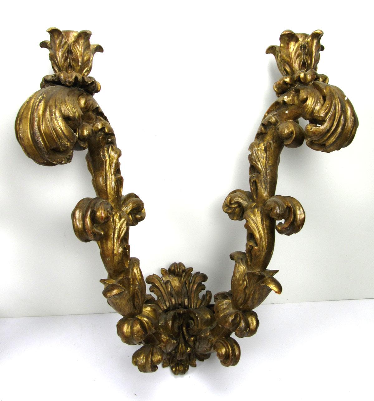 Pair of 17th Century Italian Wall Arms im Angebot 6