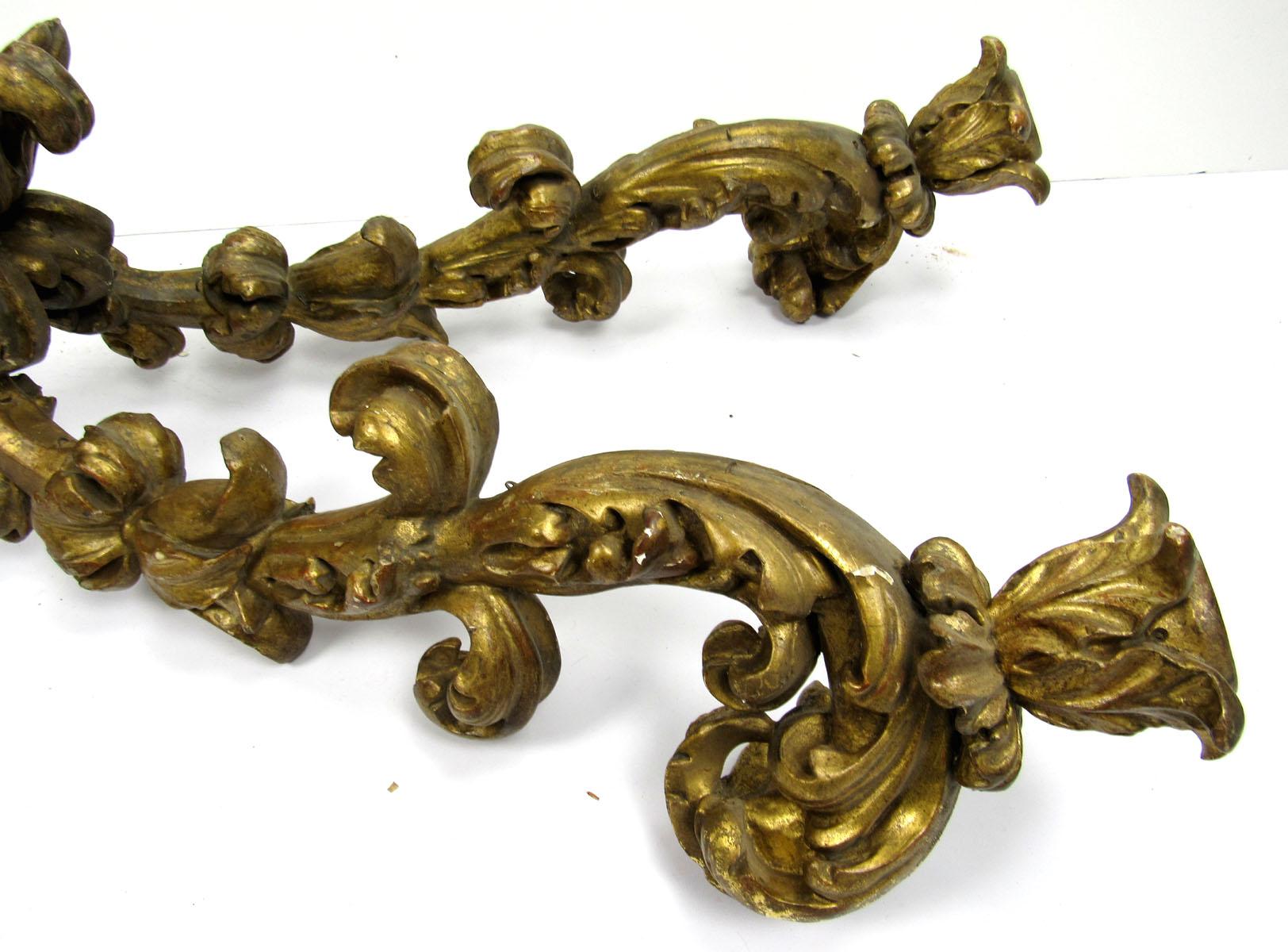 Pair of 17th Century Italian Wall Arms im Angebot 11