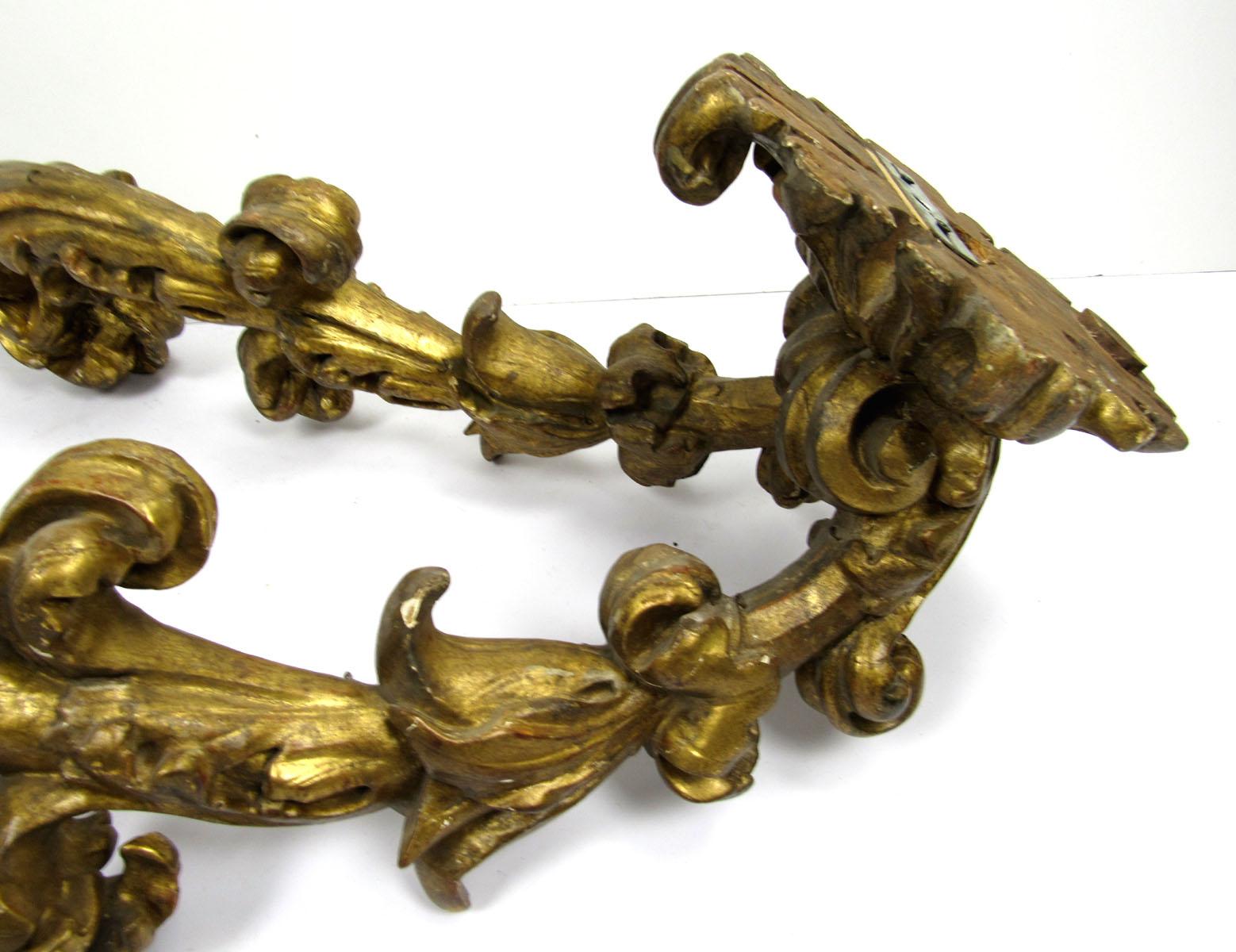 Pair of 17th Century Italian Wall Arms im Angebot 14