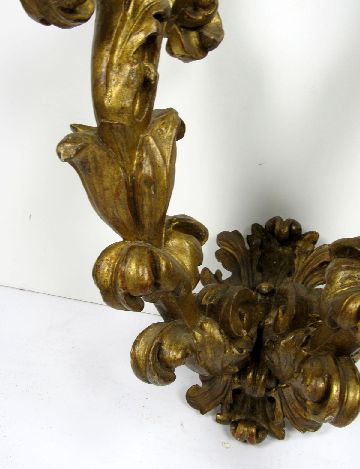 Pair of 17th Century Italian Wall Arms im Zustand „Gut“ im Angebot in Dallas, TX